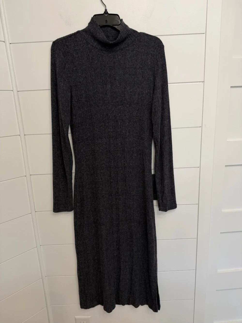 Daily Practice Anthropologie Turtleneck Side-Slit knit Midi Dress 36372 - Picture 6 of 11